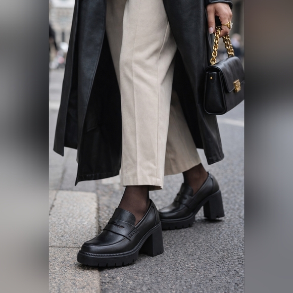 MIA Shoes - 💥SALE - MIA Black Chunky Heel Loafers